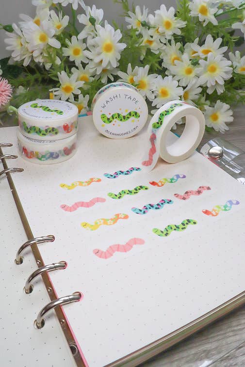 Worm Friends Washi Tape