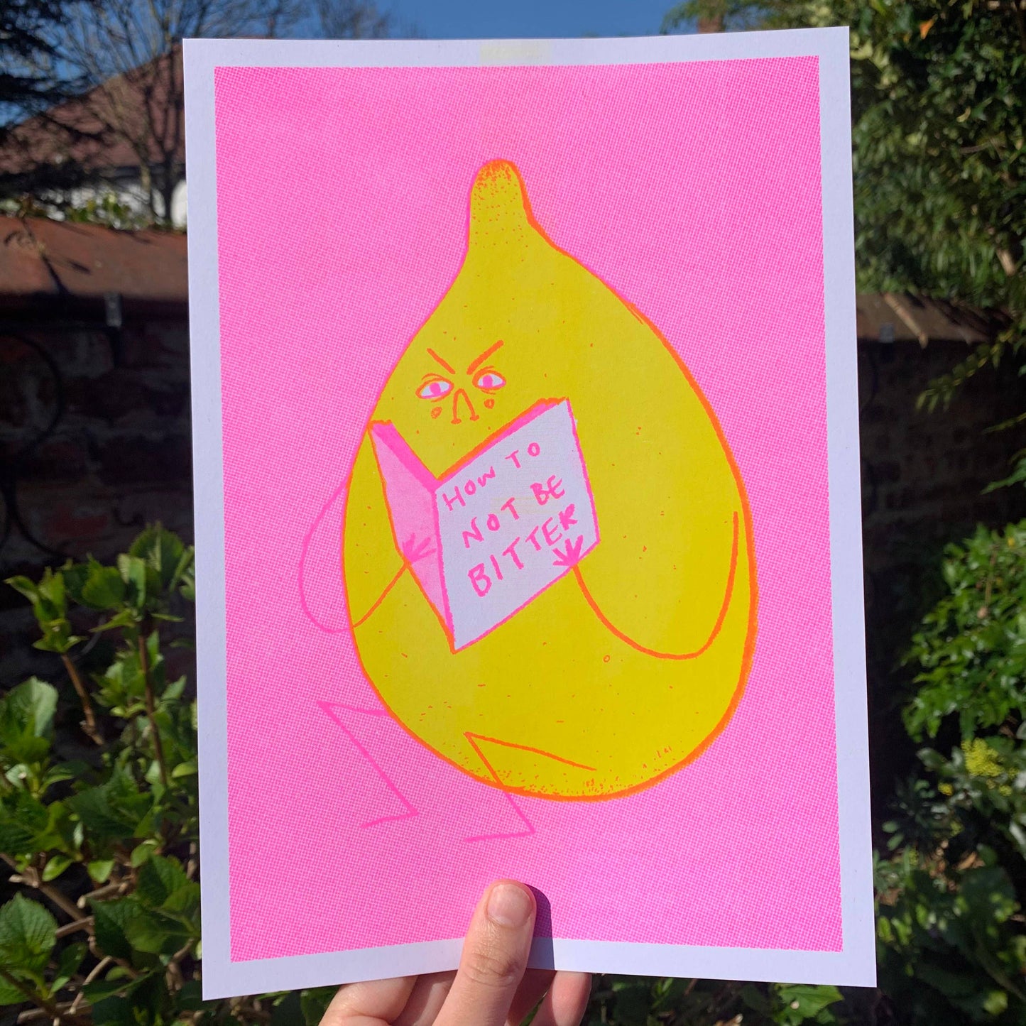 Bitter Lemon Summer Neon Edition A4 Risograph Print