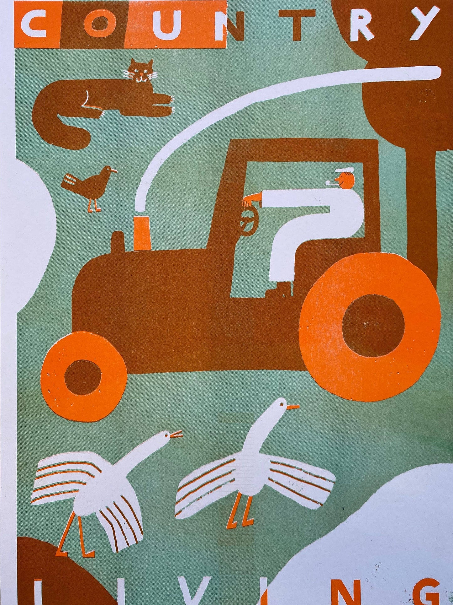 Country living riso print (A3)