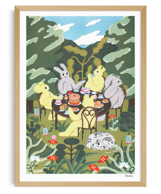 Poster A3 - Magda Chmielowska - Afternoon Snack in the Garden