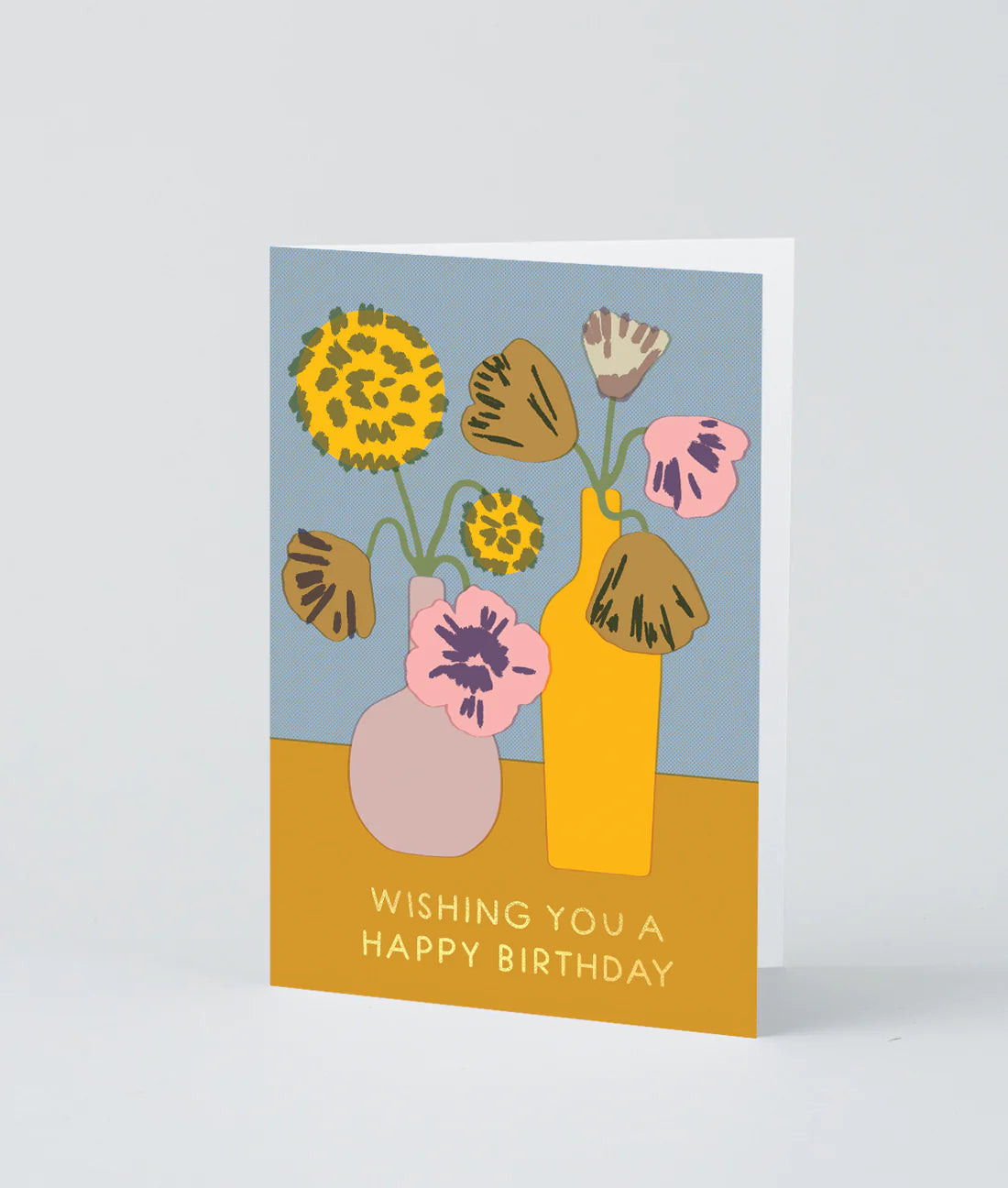Vase of Birthday Flowers Card