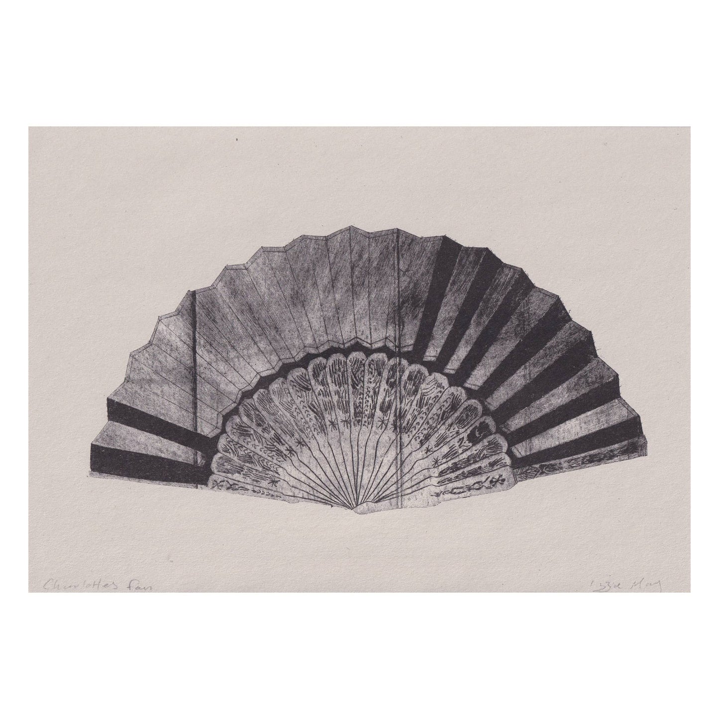 Charlottes Fan A4 Risograph Print