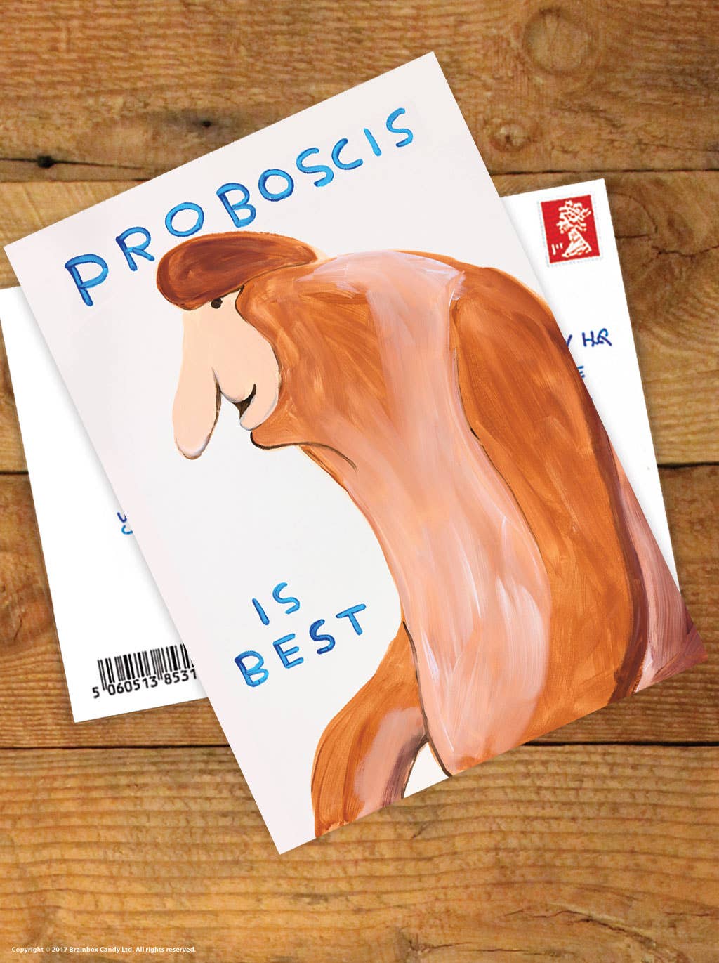 Funny A6 Art Postcard by David Shrigley - Proboscis