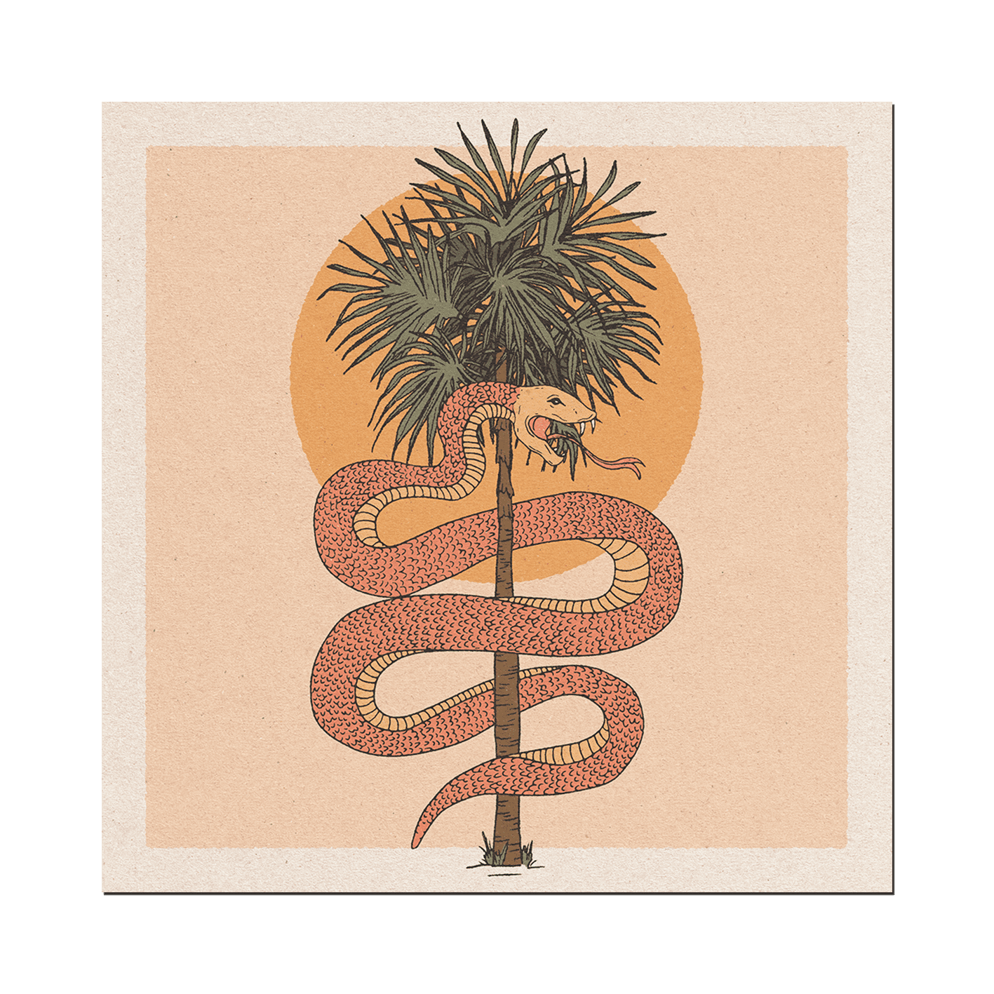 Palm Snake Print