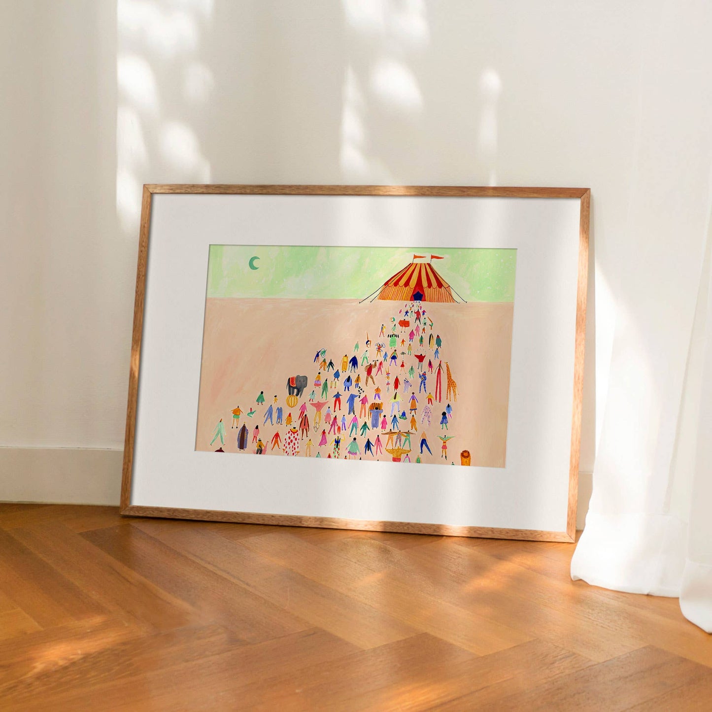 Nights At The Circus Art Print | Nursery Wall Art | Fun: A3