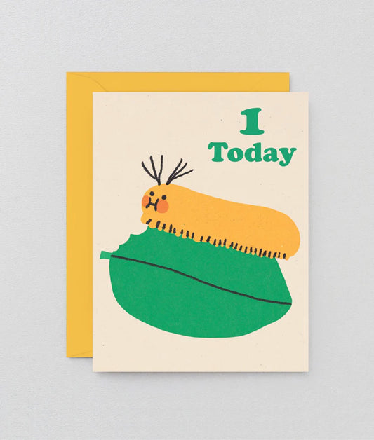 Happy 1st Birthday Caterpillar Card