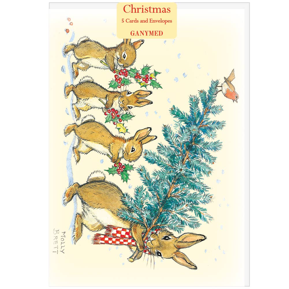 Rabbits bringing home Christmas tree - Christmas Pack