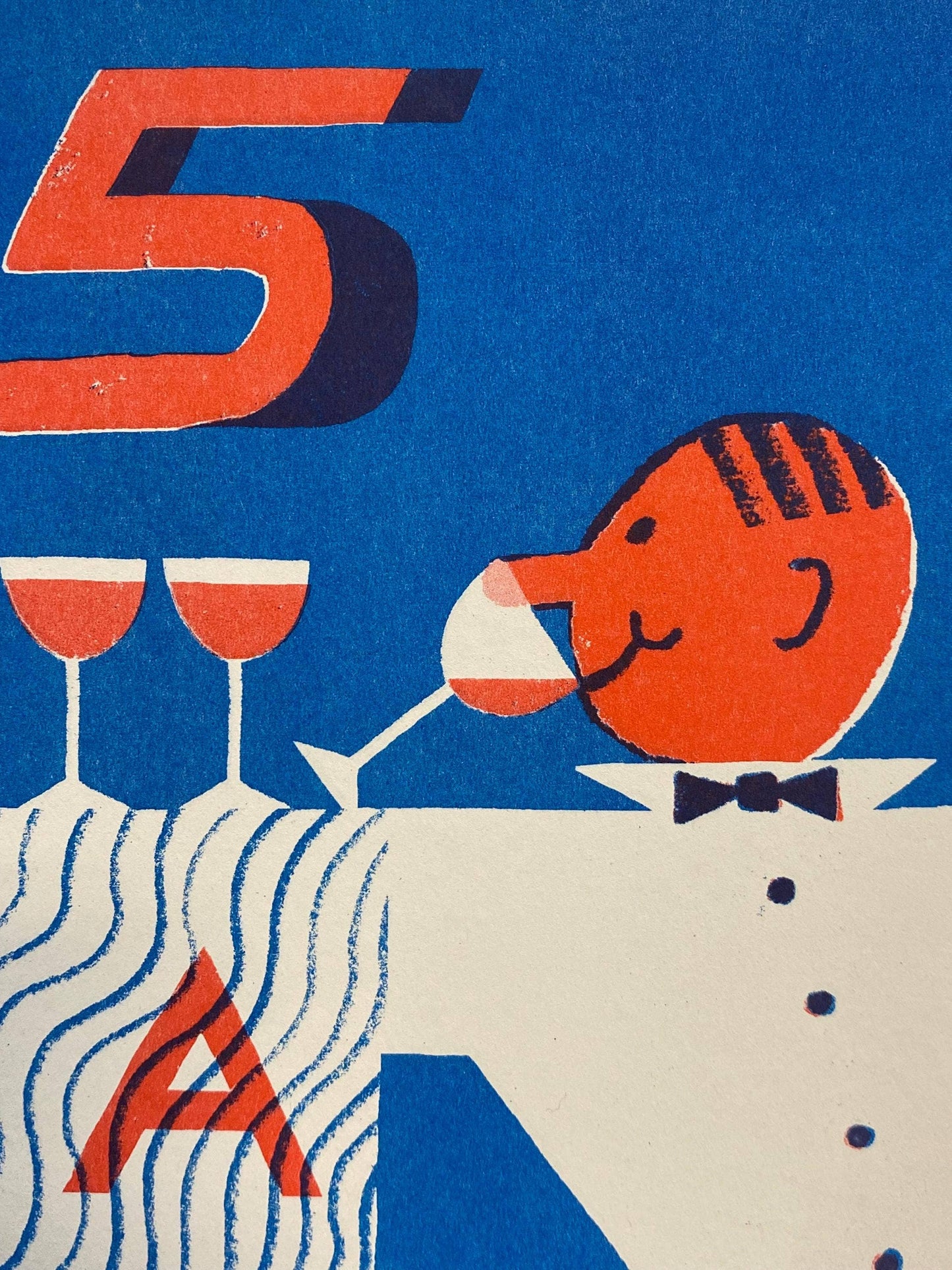 5 a Day riso print (A3)