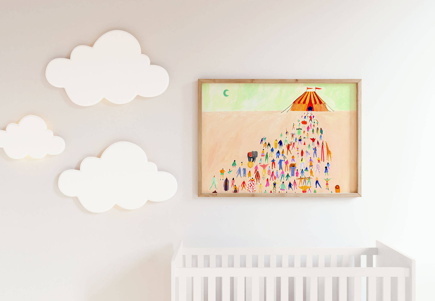 Nights At The Circus Art Print | Nursery Wall Art | Fun: A3
