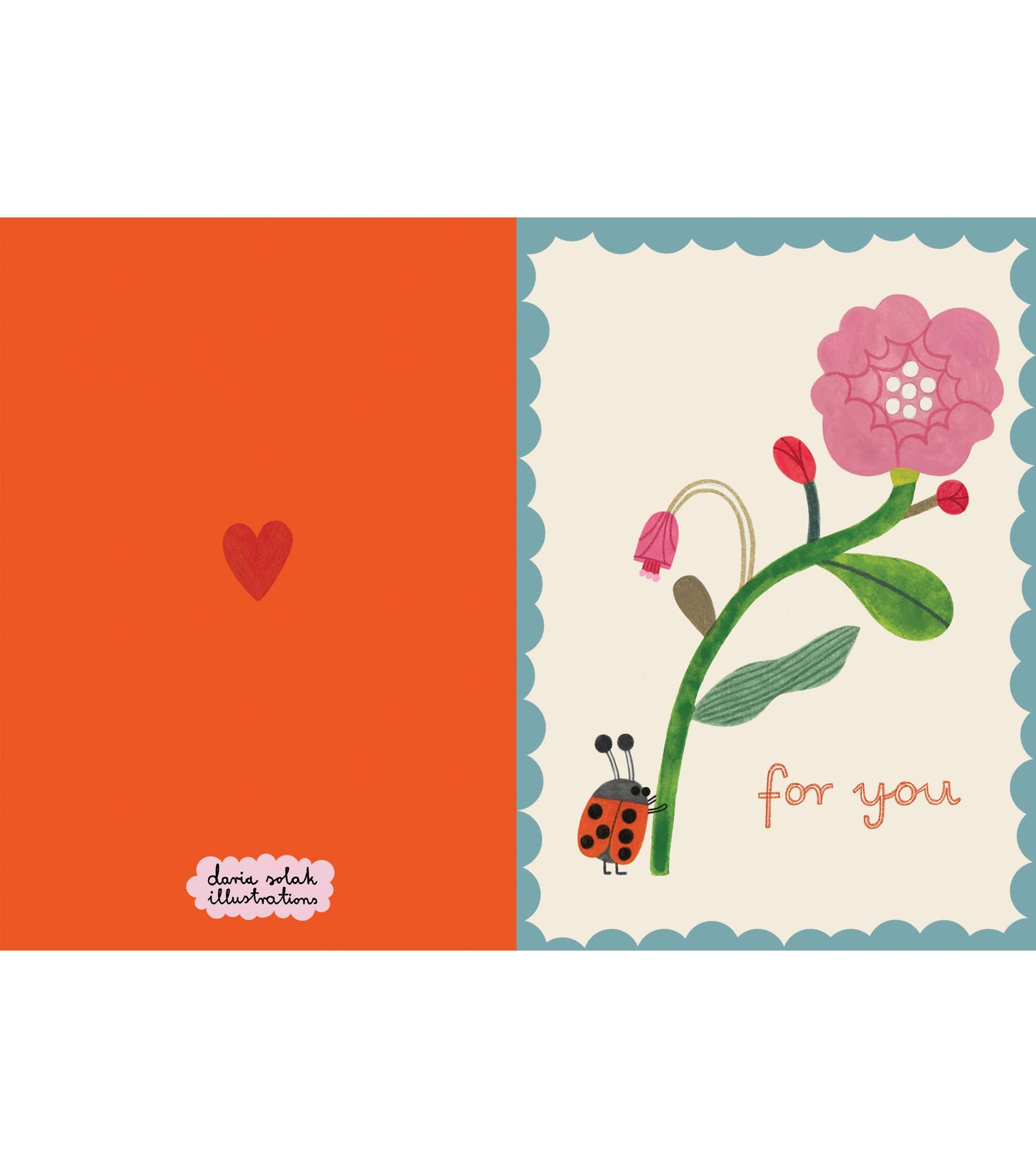 LADYBIRD&FLOWER card