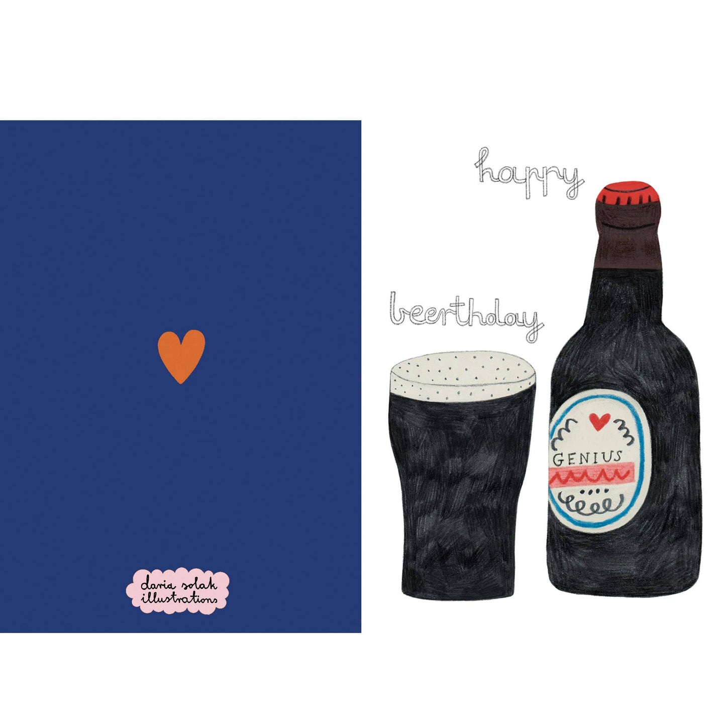 HAPPY BEERTHDAY card