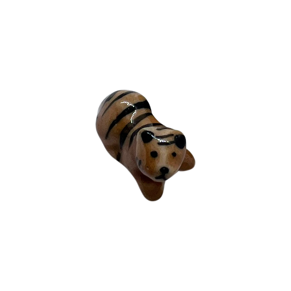 Mini Ceramic Figurines, Assorted Colour, Approx. 2cm: Wild Cat (#35)