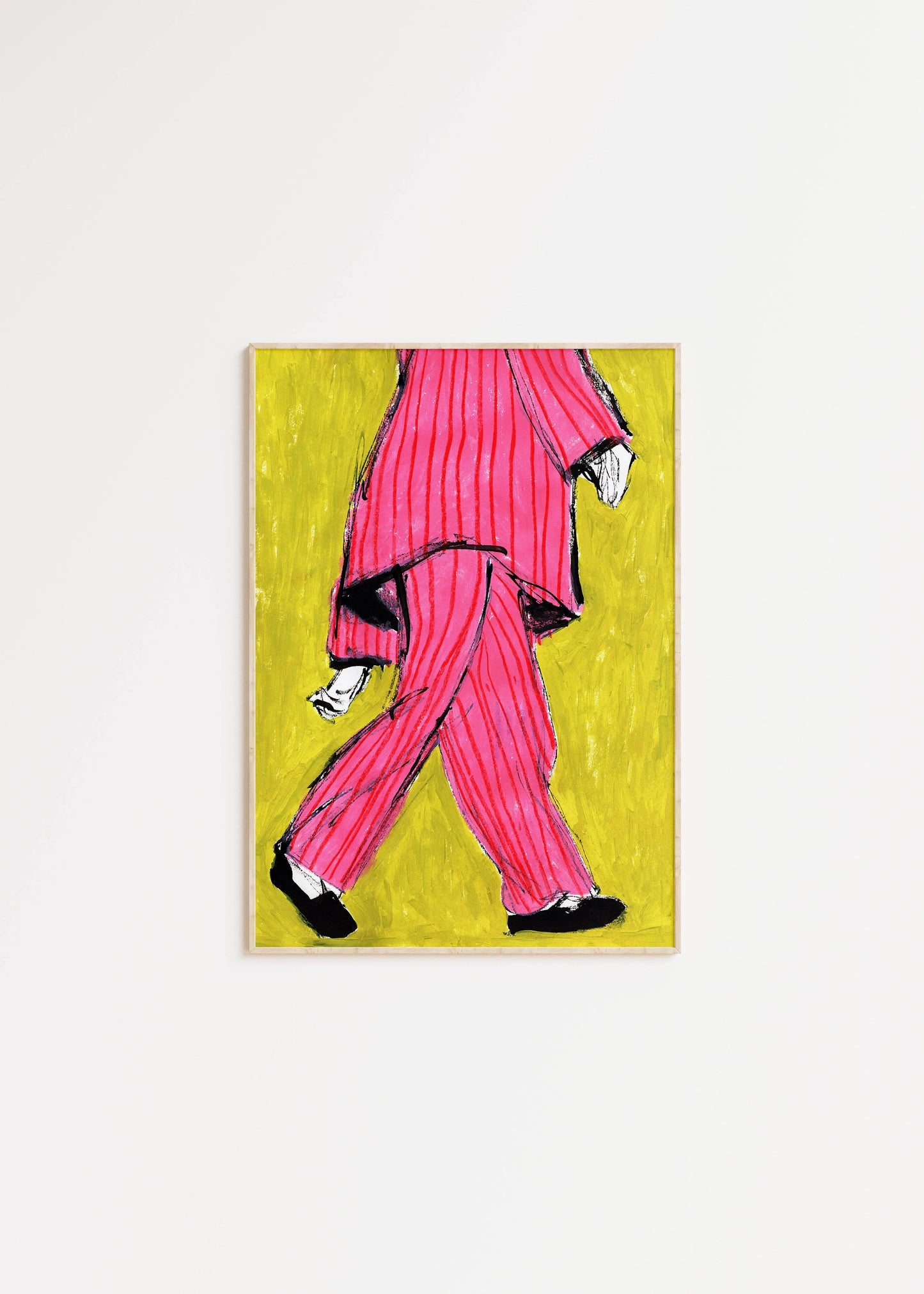 Pink Pyjama Fashion Art Print: A4
