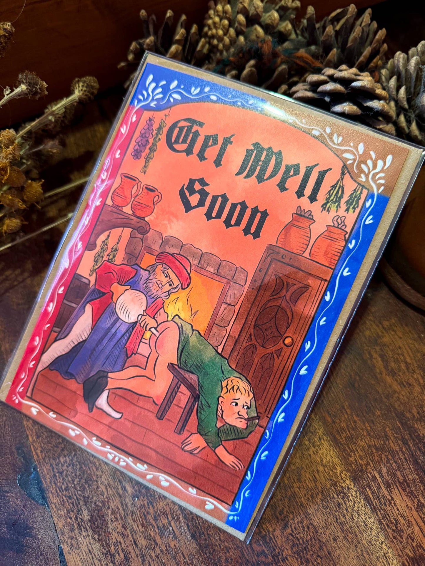Get Well Soon - Medieval Funny Greeting Card