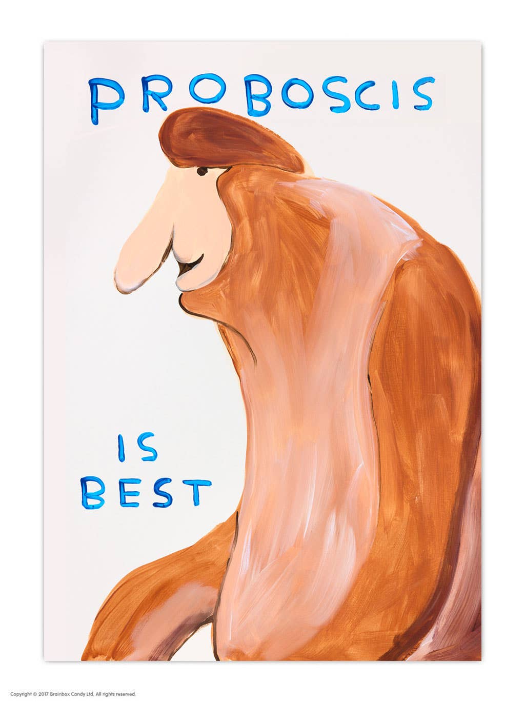 Funny A6 Art Postcard by David Shrigley - Proboscis