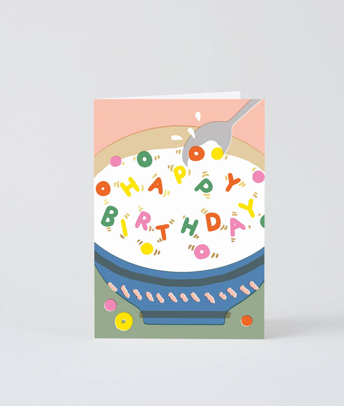 Happy Birthday Cereal' Greetings Card