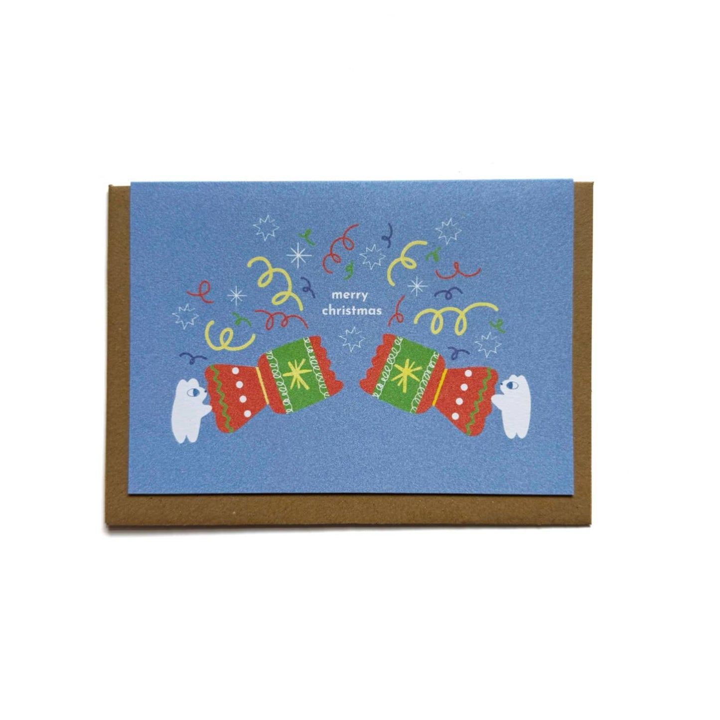 Christmas Cracker A6 Christmas Card, Landscape