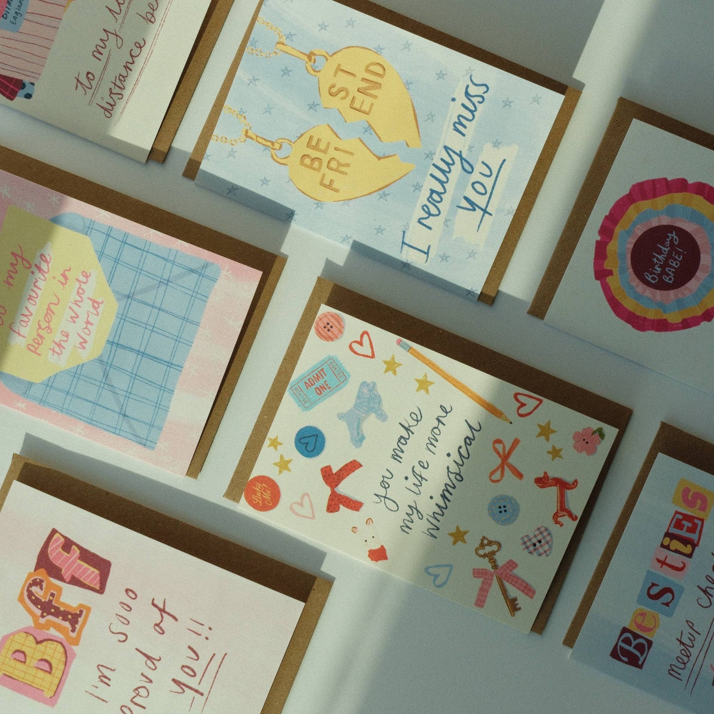 Birthday Babe Rosette Illustrated greetings card