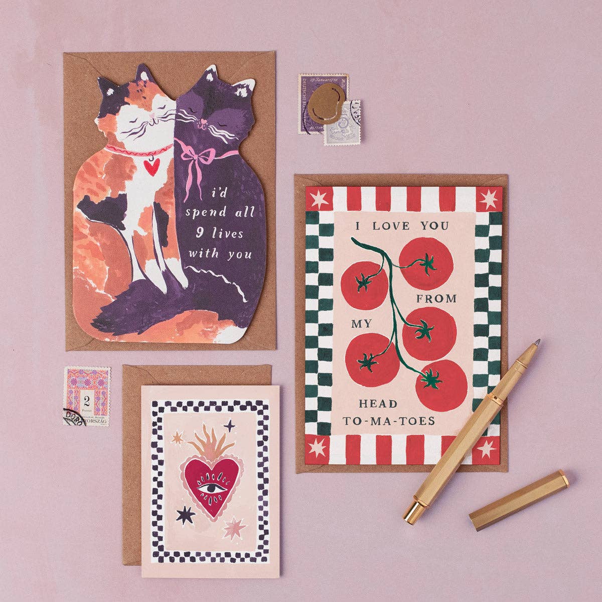 Tomatoes Love Card | Anniversary Card | Valentines Cards