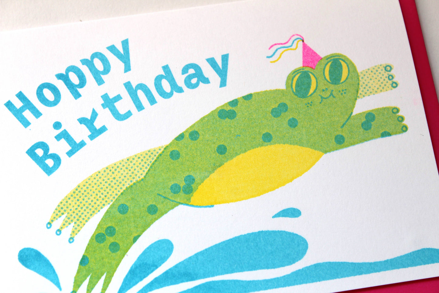 Hoppy birthday - A6 Riso Greetings Card