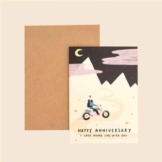 Bikers Anniversary Card | Love Card | Wedding Anniversary |