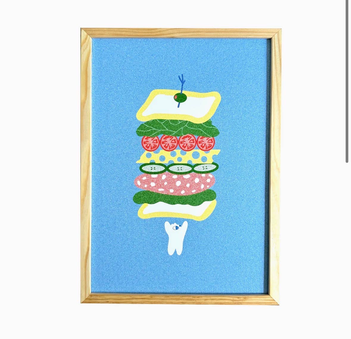 A3 Big Sarnie Art Print, Portrait 