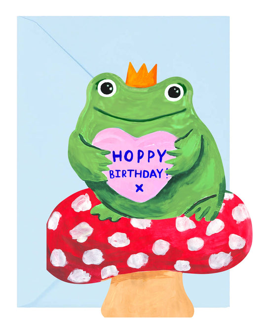 Hoppy Birthday Die Cut Card