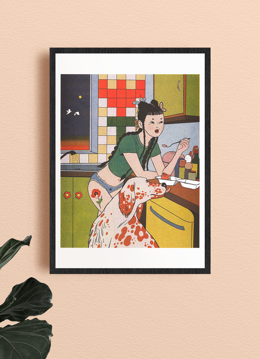 Midnight Snacks A3 Print