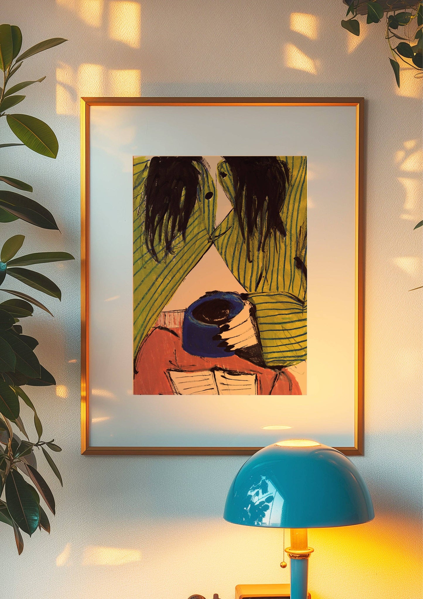 Morning Coffee Fashion Art Print: A4