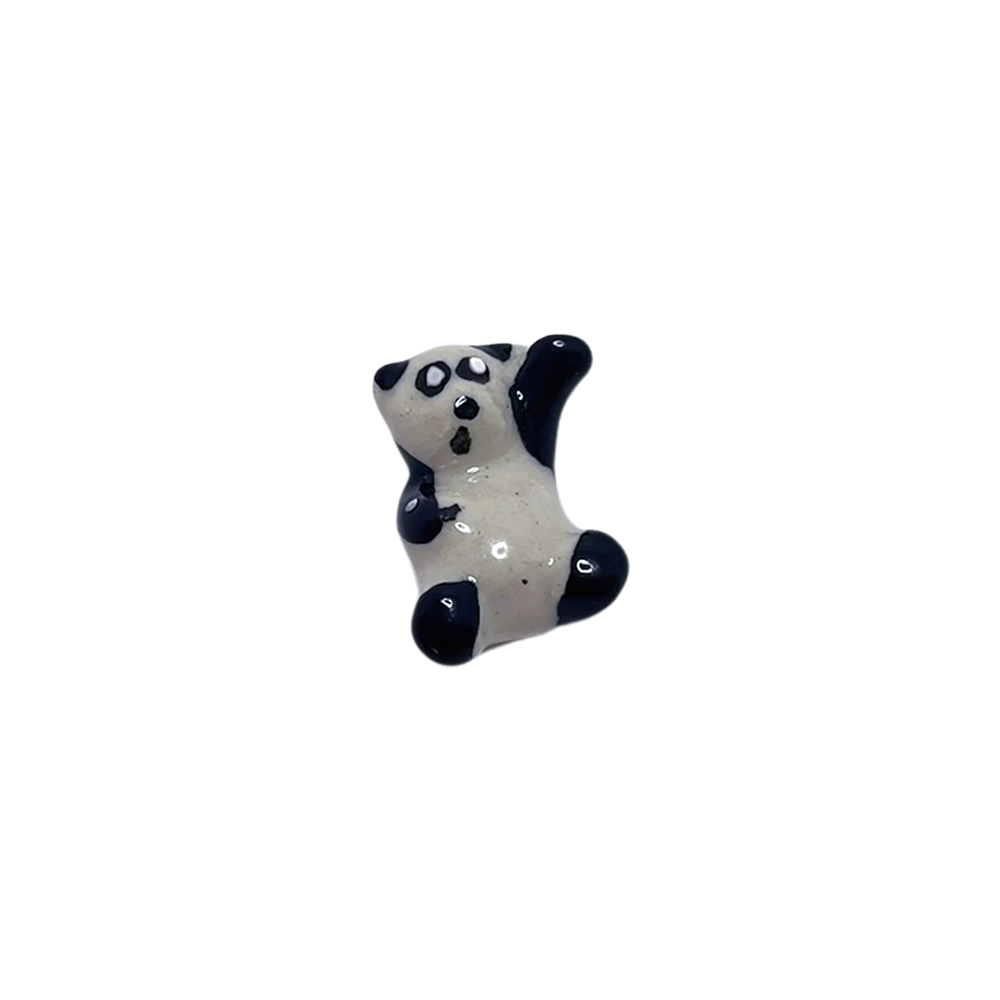 Mini Ceramic Figurines, Assorted Colour, Approx. 2cm: Panda (#47)
