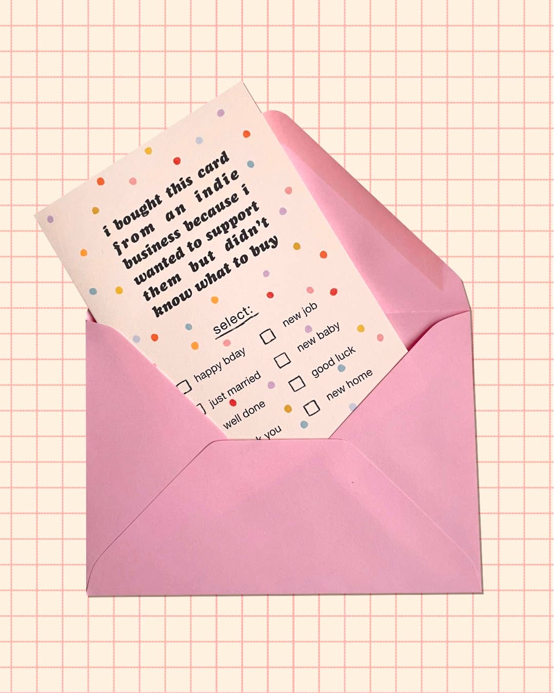 Indie Biz Greetings card