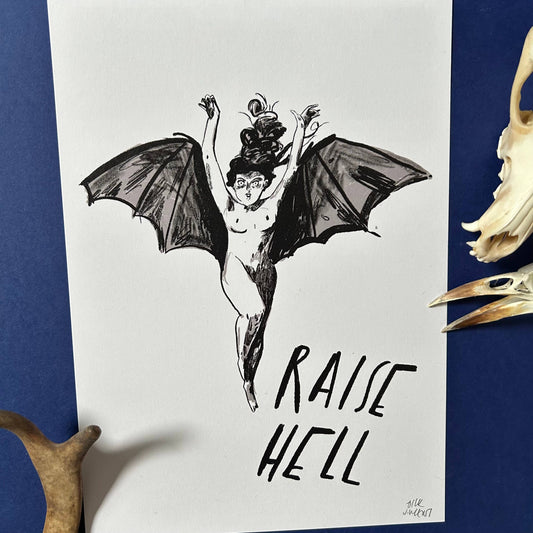 Raise hell print 