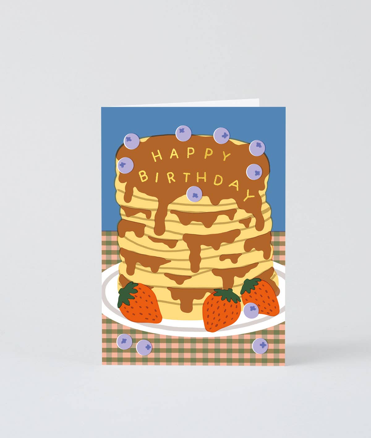 Happy Birthday Pancakes' Greetings Card