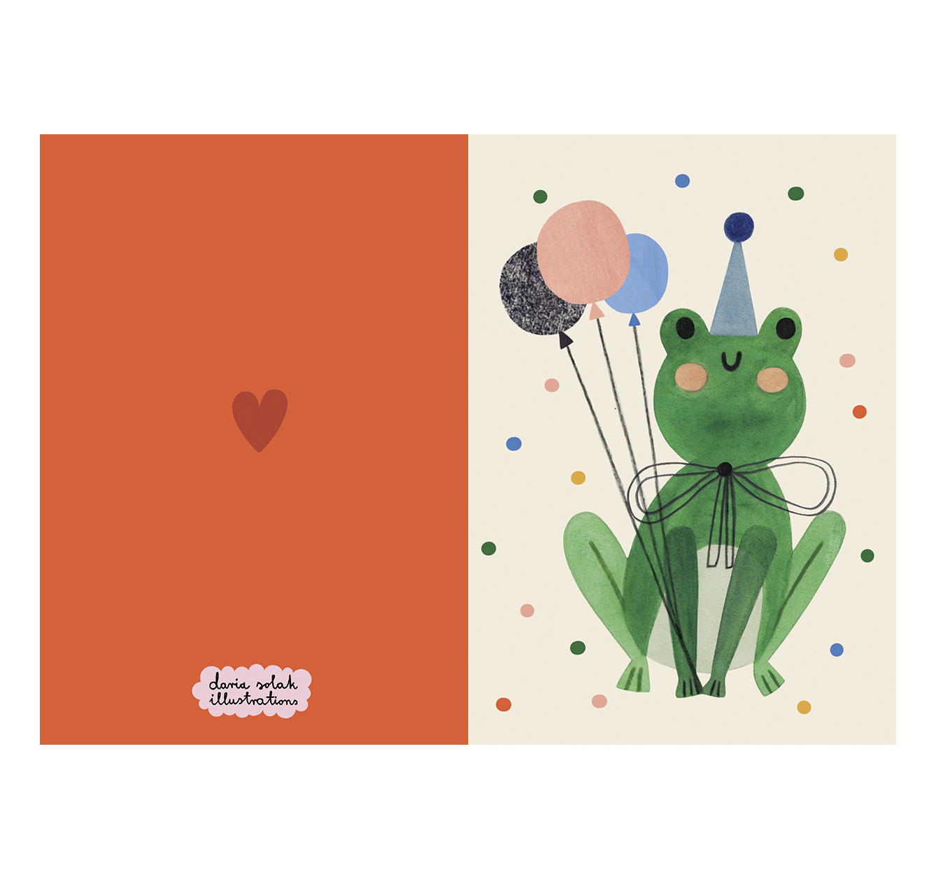 PARTY FROG card