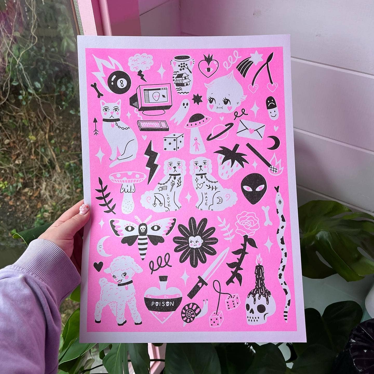 Flash Sheet A3 Risograph Print