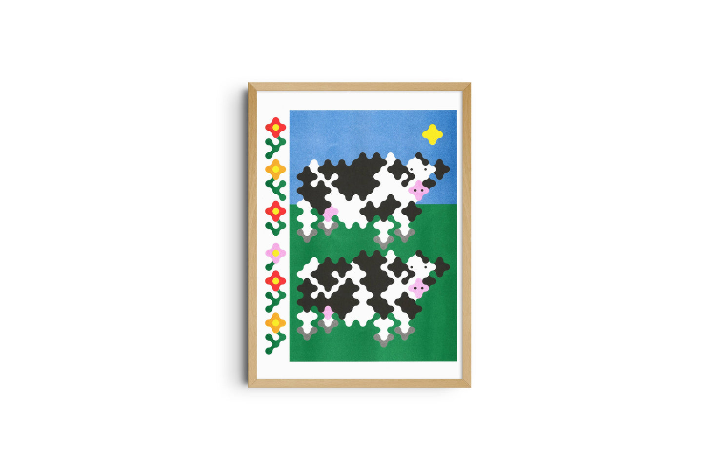 A3 poster - Joe O'Donnell - Two cows