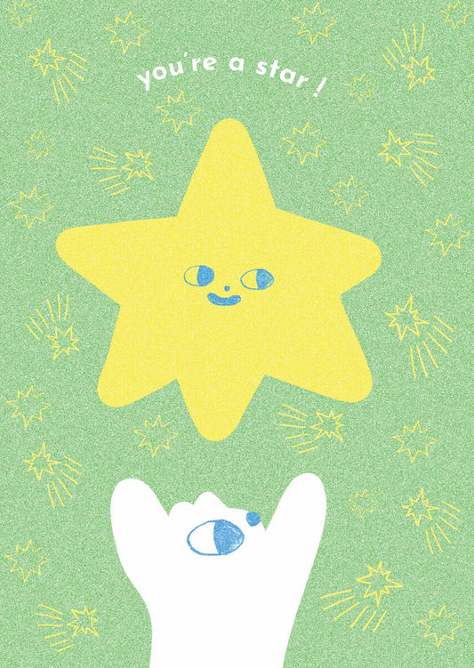 You're a Star A6 Occasion Card, Congratulations 