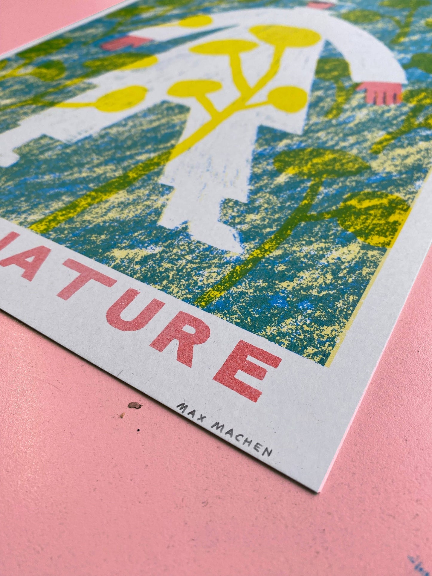 Surround Yourself With Nature riso print (A3)