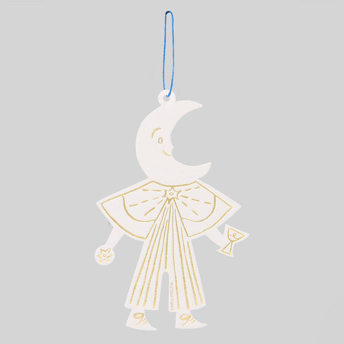 Moon Folk Ornament | Christmas Decoration | Holiday Ornament
