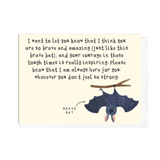 BRAVE BAT Card: 11.4 x 16.2cm