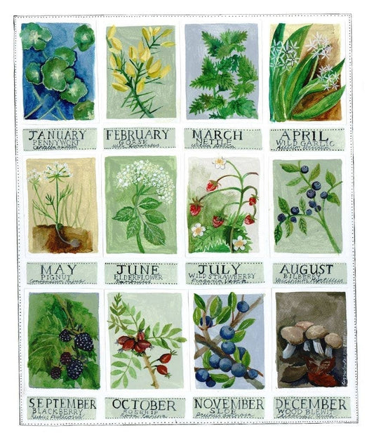 Forage Calendar A3 Poster Print