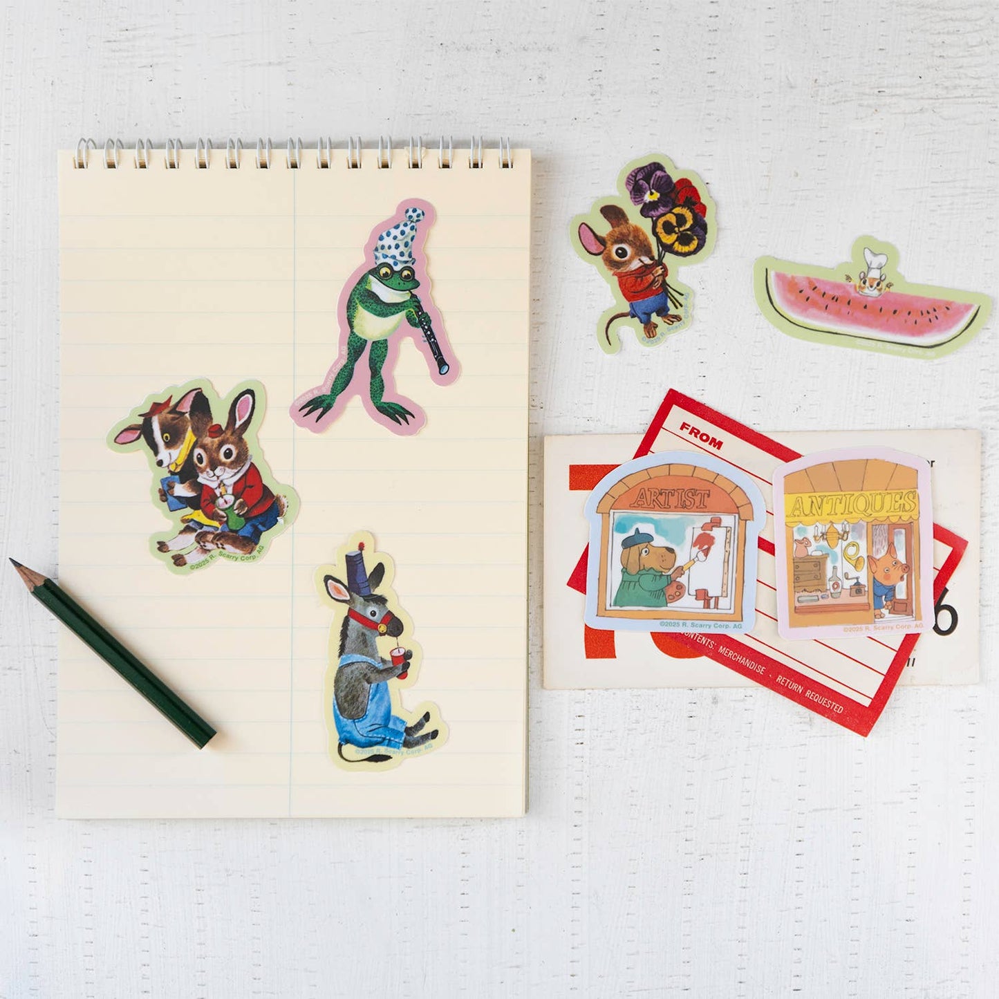 Richard Scarry® - Art Shop Sticker