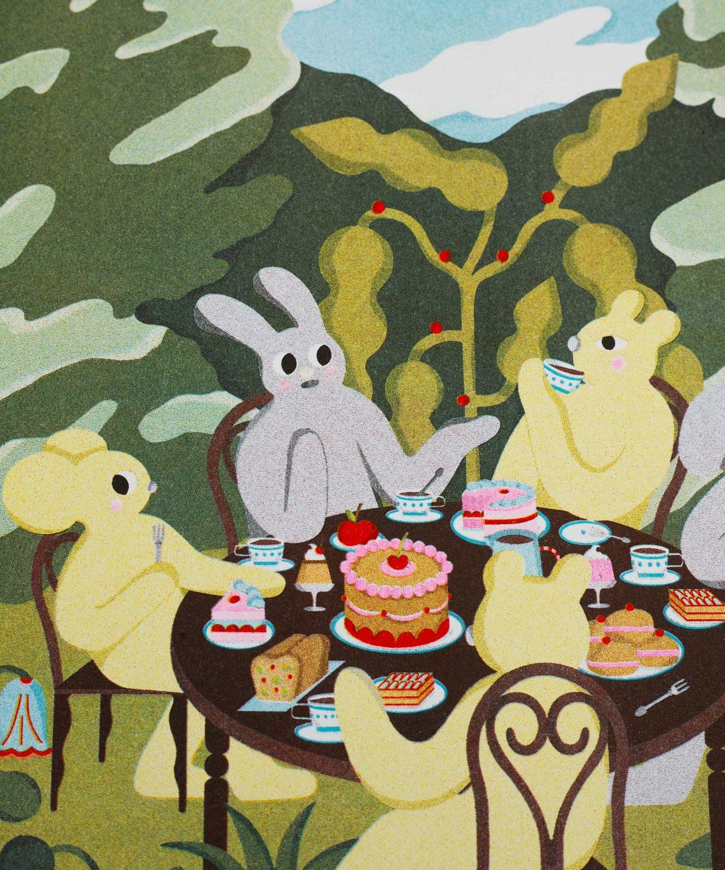Poster A3 - Magda Chmielowska - Afternoon Snack in the Garden