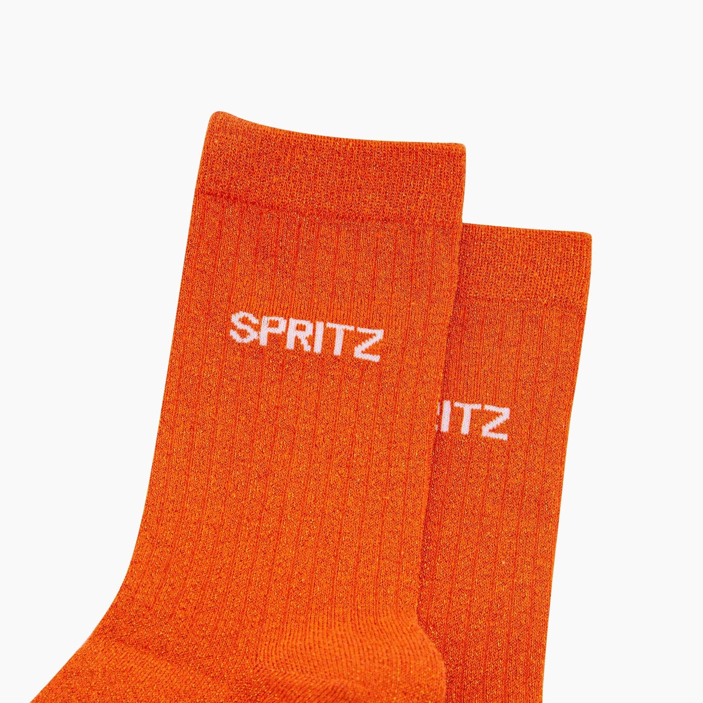 Spritz Combed Cotton Glitter Socks in Orange: UK 3-7 | EU 36-40 | US 5-9