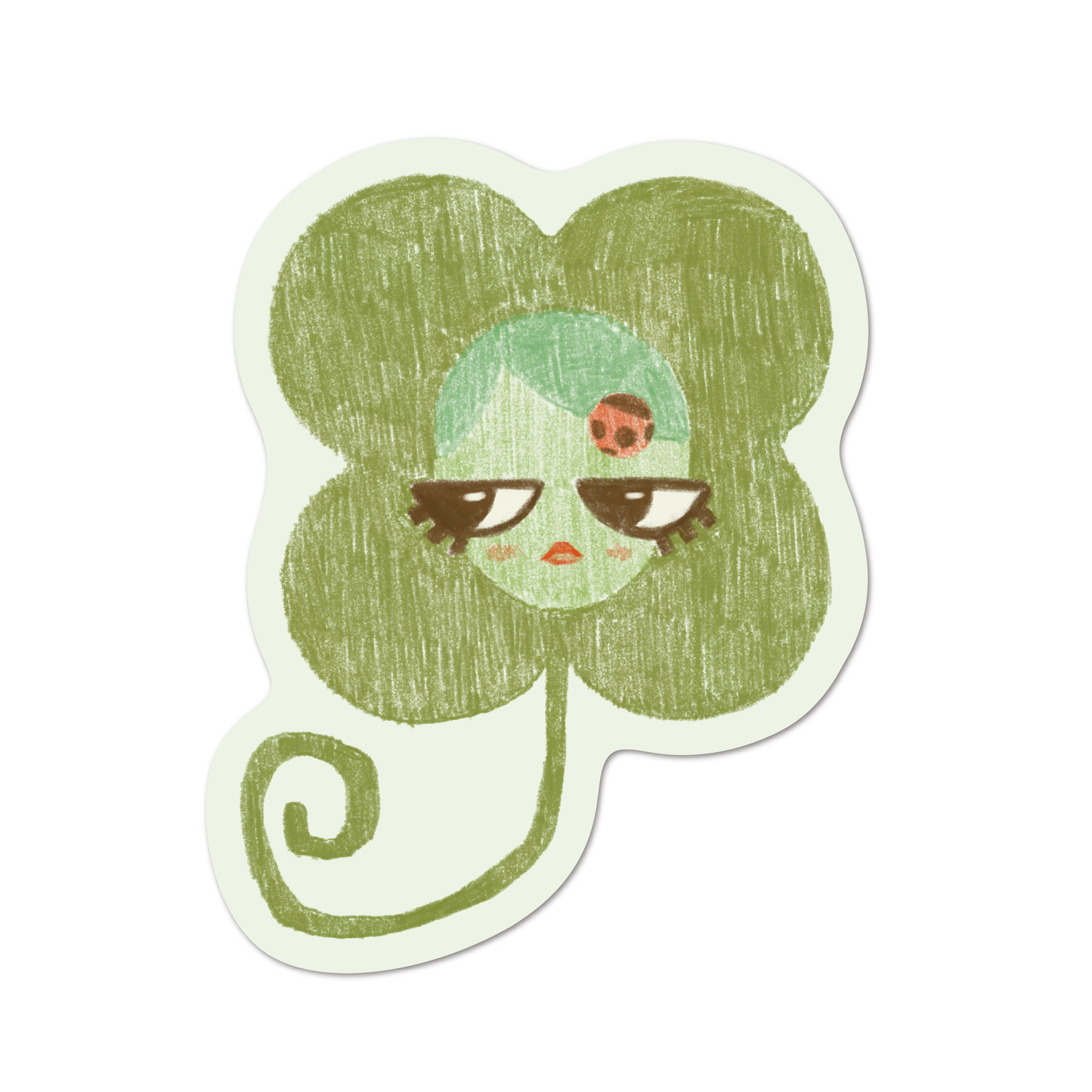 Lucky girl! sticker