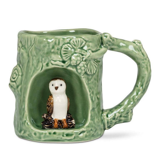 Tree Look Mug with Barn Owl (12oz)