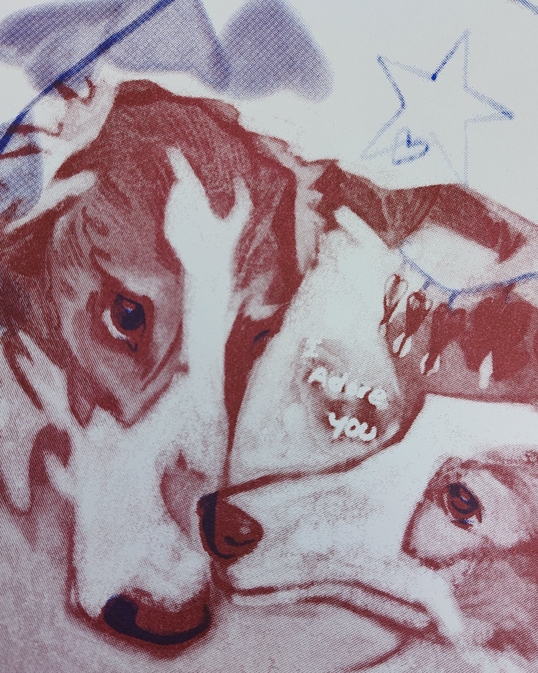 I Adore You Risograph Print (A4)