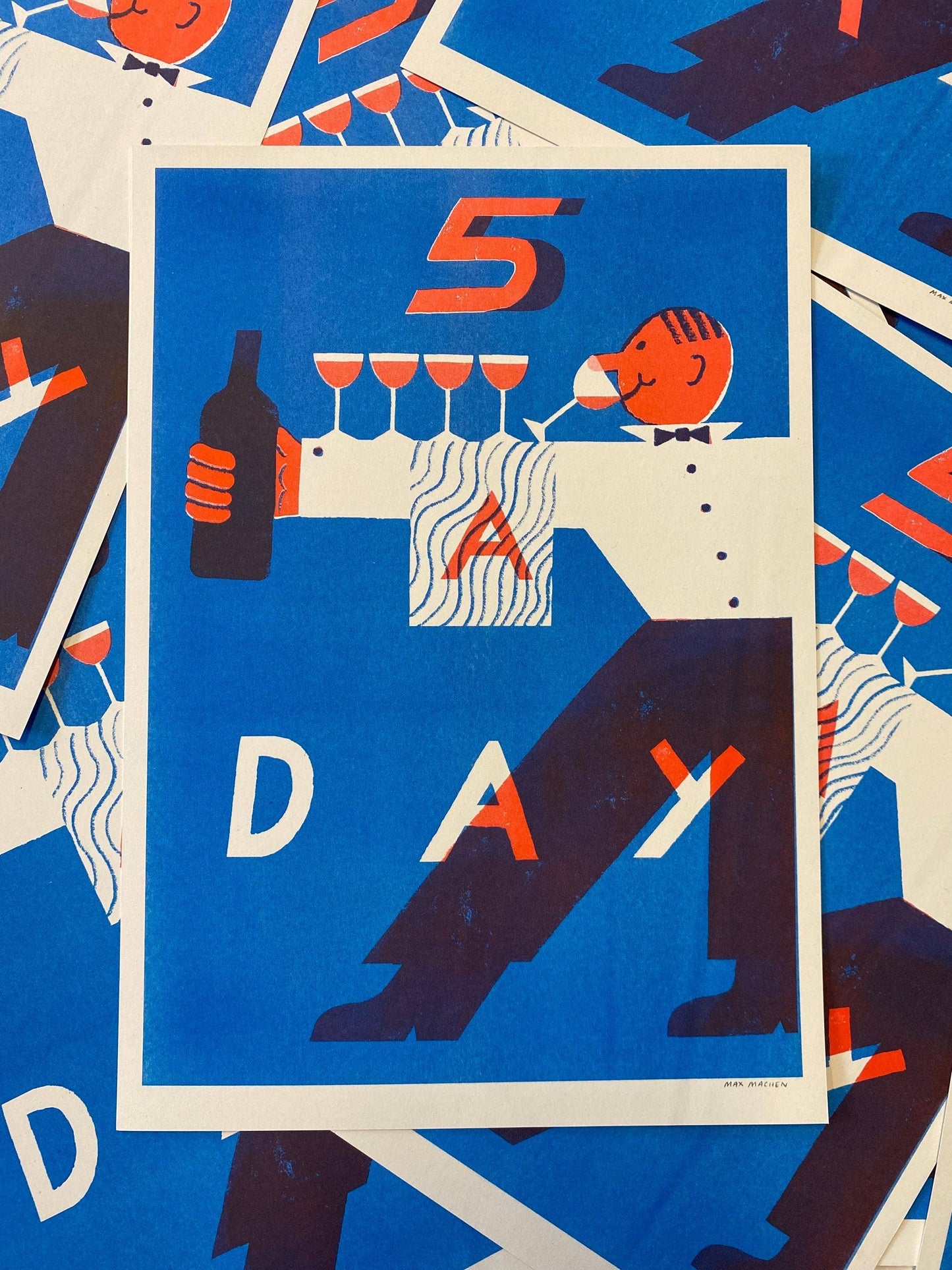 5 a Day riso print (A3)