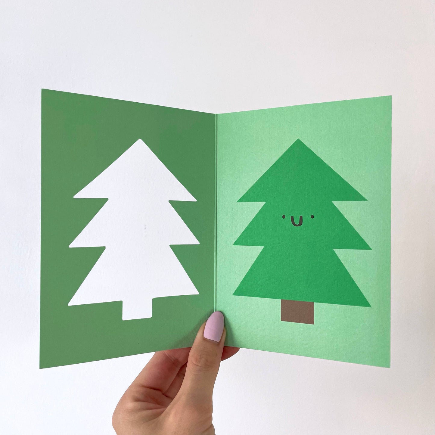 Christmas Tree Card - Die Cut Xmas