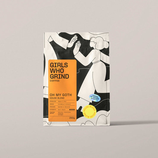Coffee Beans, Oh My Goth, dark roast coffee blend.: Wholebean / 250g